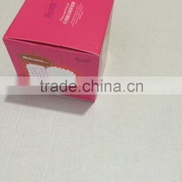 Cosmetics package box with pink printed paper box package