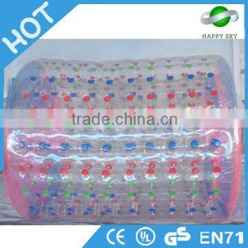 HI-Q swimming pool rolling water roller ball,cheap inflatable water roller,transparent water rollers for sale