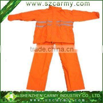 5cm Reflective tape 190T Polyester safety rain suit