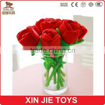 customize plush rose nice plush bouquet soft red rose