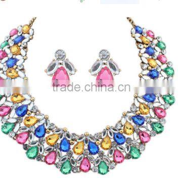 Fashion dubai gold plated jewelry set, Europe and America jewelry sets,fashion necklaces women jewelry 2016
