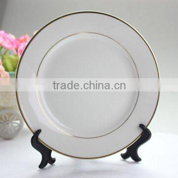 8 Inch Ceramic Plate with gold rim for Sublimation Printing                        
                                                Quality Choice