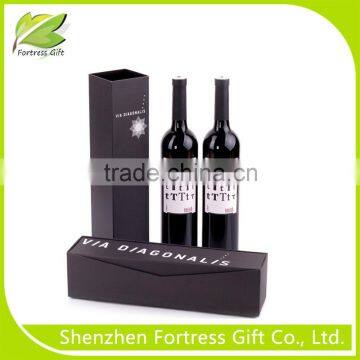 2015 hot sale high quality folding red wine box