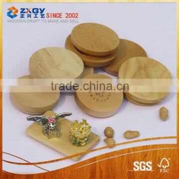 Best quality jar wooden bamboo lid for soy candles