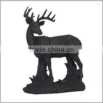 Door Decor Black Life Size Brass Deer Statue Sculpture for Sale