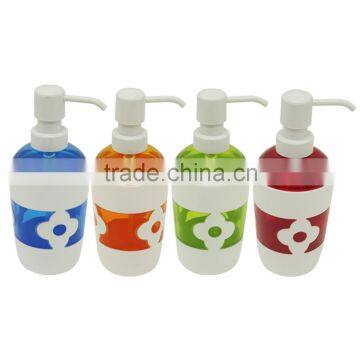 Fashional plastic body pump lotion bottle for bathroom accessory