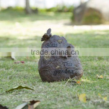 Polyresin Handmade Welcome Bless Garden Plaque photo-1