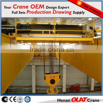 3D Design Drawing Customizable Trolley Hoisting Mechanism Type of Overhead Crane