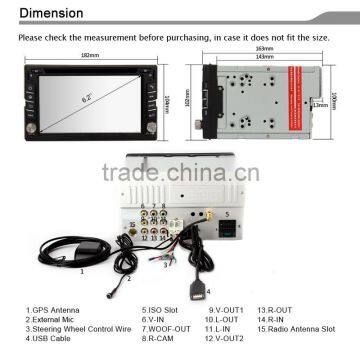 Winmark Car Audio DVD GPS Player 6.2 Inch 2 Din With Touch Screen For NISSAN SENTRA 2207-2011Universal photo-6