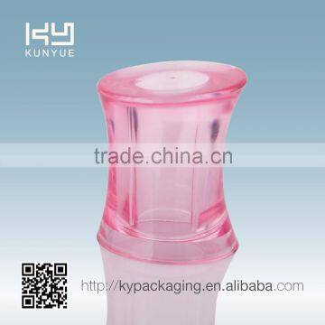 special shape pink k resin perfume cap for perfume bottle