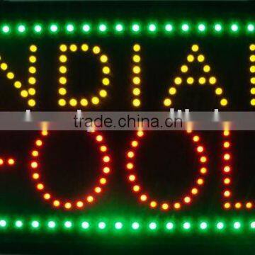 Indian Food Pipes Led Sign