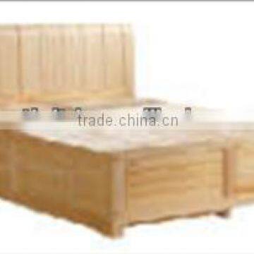 Bed frame wood with original color finish,wood platform bed