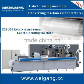 ZM-320 Semi rotary / roll sticker die cutter machine with cold stamping / vinishing unit