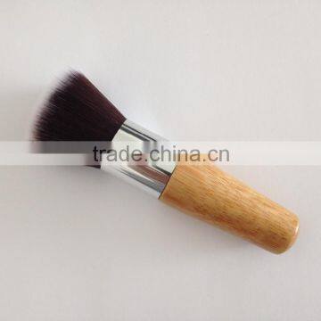 bamboo flat top cosmetic powder/blush brush