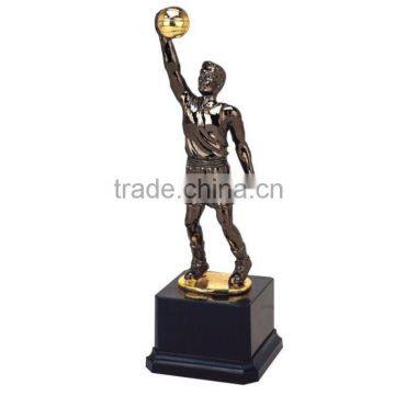 Metal Plated Basketball Moulded Figures Souvernir Award Trophy