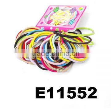 wholesale assorted colored thin hair elastic band thin metal join