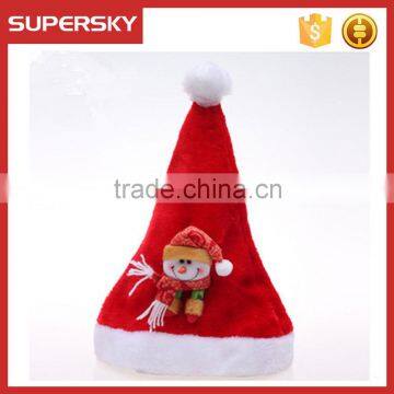 V-242 new design christmas santa claus decoration hat christmas ornament hat gift