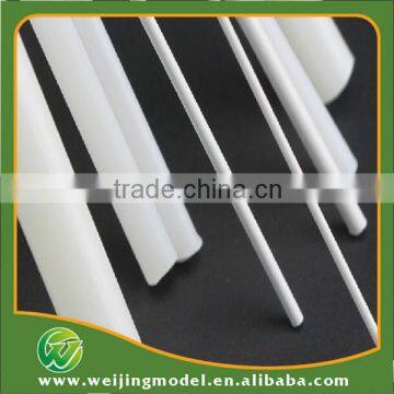 ABS plastic white model rod stick for 1.5mm 50cm