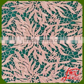 Export Selection Color Customized Water Soluble Cord Embroidery Fabric