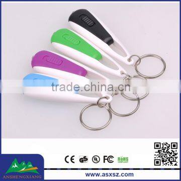 Hot Selling 395nm UV Light Plastic Smart Key Chain LED Factory