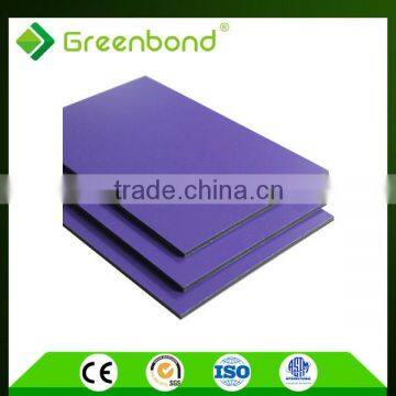 Greenbond wall cladding exterior plastic aluminum composite panel for walls