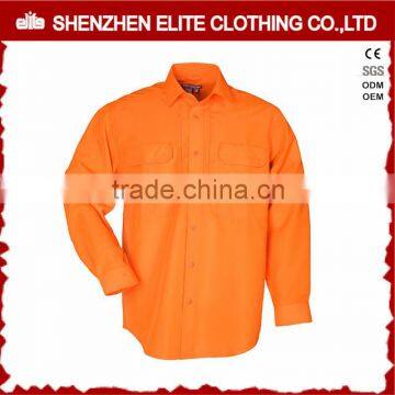 ladies orange high visibility safety shirt for work