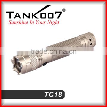 Outdoor searching flashlights,230LM 5 modes with 1*18650 battery multifunction rechargeable torch light