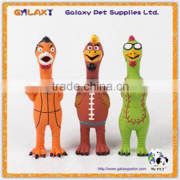 LT5006 No wings chicken dog Latex Toy, wholesale cartoon latex pet dog toy