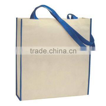 Non-Woven Convention Tote Bag-Navy/Ivory