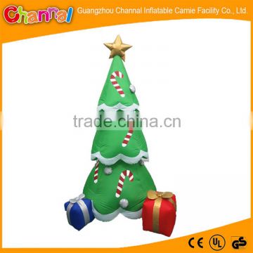 Custom inflatable lighted flat christmas tree