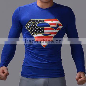 Professional Factory Cheap Price High Quality Export Skin Tight 3d Gym Shirt photo-2