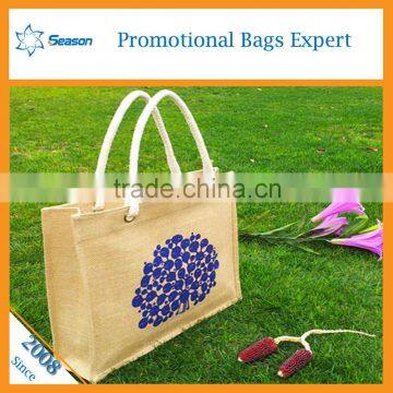 Fashion College Bags Jute Sack Jute Shopping Bag photo-6