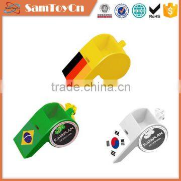 OEM football fans plastic cheap whistle