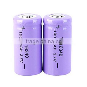 1000mAh 16340 Rechargeable Lion Battery ( Purple)