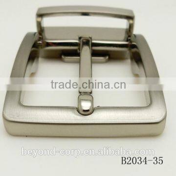 Formal Type Clip Pin Buckle Brush Nickel Plated With Zamack Casting Pin and Loop Teeth Clip Buckle photo-4