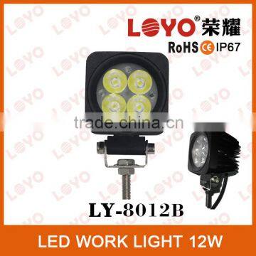 China manufacturer 12w LED driving lights 12v LED tractor work light 24v working of LED