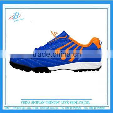 BLUE outdoor breathable soccer shoe, fashion design new soccer shoe, top selling soccer shoe