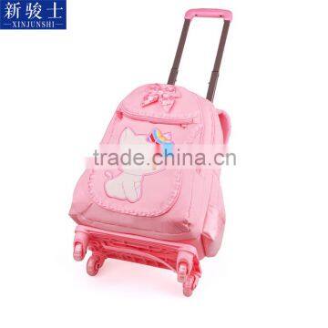 Polyester Fabric School Trolley Bags Low Price photo-4