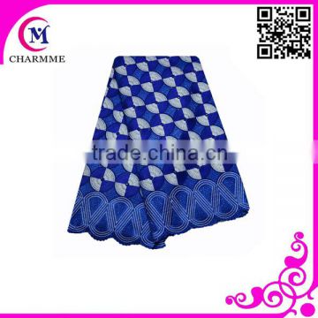 swiss lace volie fabric ccl-5s059 blue lace for wedding and party dress lace