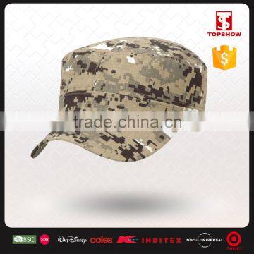 Hot sale digital printed camo army cotton cap