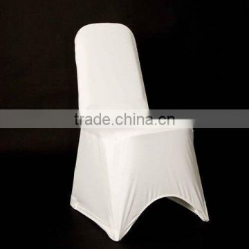 Lycra Spandex Round Top Chair Covers Wedding Party White