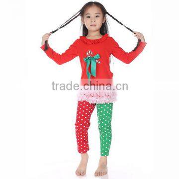 wholesale Christmas pajamas clothing red and green new fashion design cotton Christmas outifts