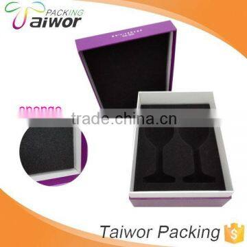 Recyclable material cardboard UV printing box for wineglass                        
                                                                                Supplier's Choice