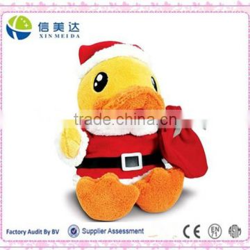 2015 New Design Custom Plush Christmas Duck Soft Toy