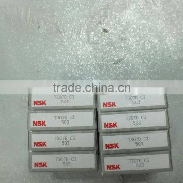 Nsk brand Angular contact ball bearings 7307BC3 with high quality