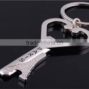 Eiffel Tower Bottle Opener Keychain Eiffel Heart Bottle Opener Keychain Novelty Items Zinc Alloy Key Ring wedding gift