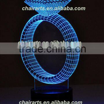 Modern Style Acrylic 3D Led Night Lamp For Commercial Hotel Use