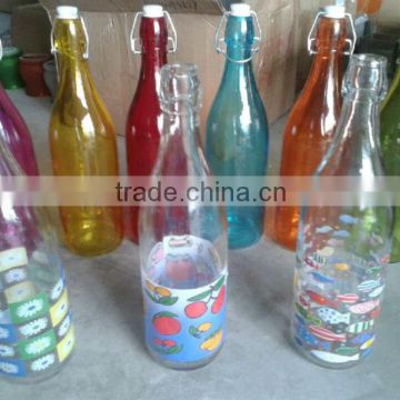 decal juice glass bottle