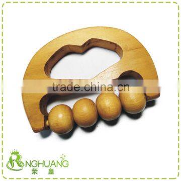 wooden rolling ball hand massager