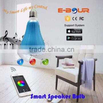 E27 Wireless Bluetooth Speaker LED Light Bulb With Phone APP photo-4